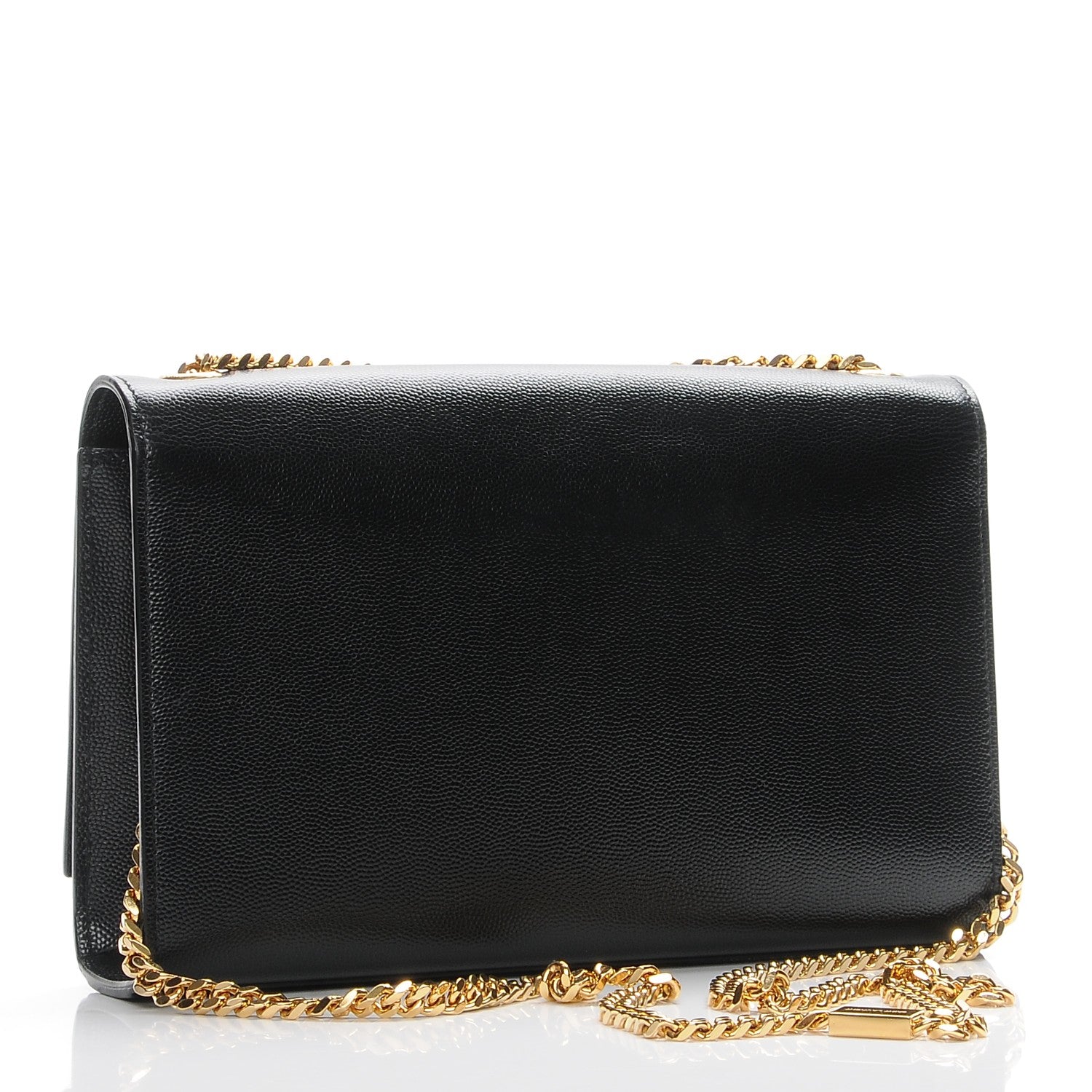 Saint Laurent Grain De Poudre Medium Classic Monogram Kate Satchel Black 3 of 6