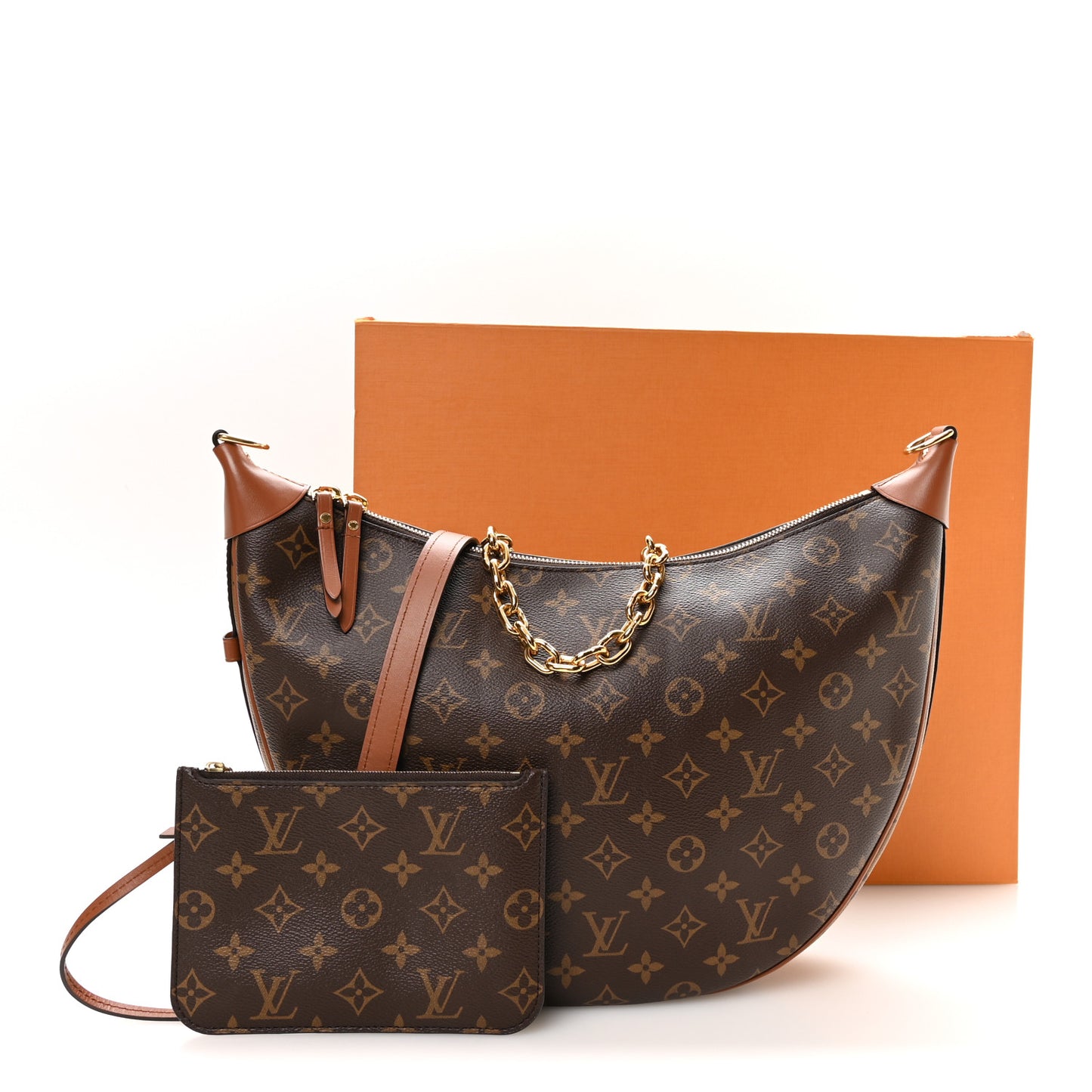 Reverse Monogram Loop Hobo