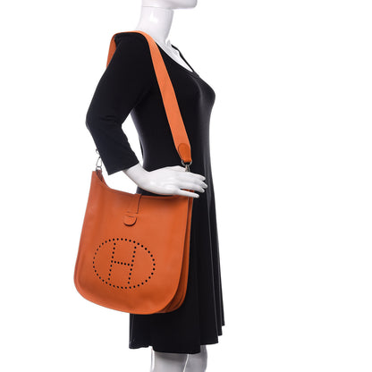 Hermes Epsom Evelyne II GM Orange 2 of 10