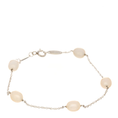 Tiffany Sterling Silver Pearl Elsa Peretti Pearls By The Yard Bracelet 1 of 3