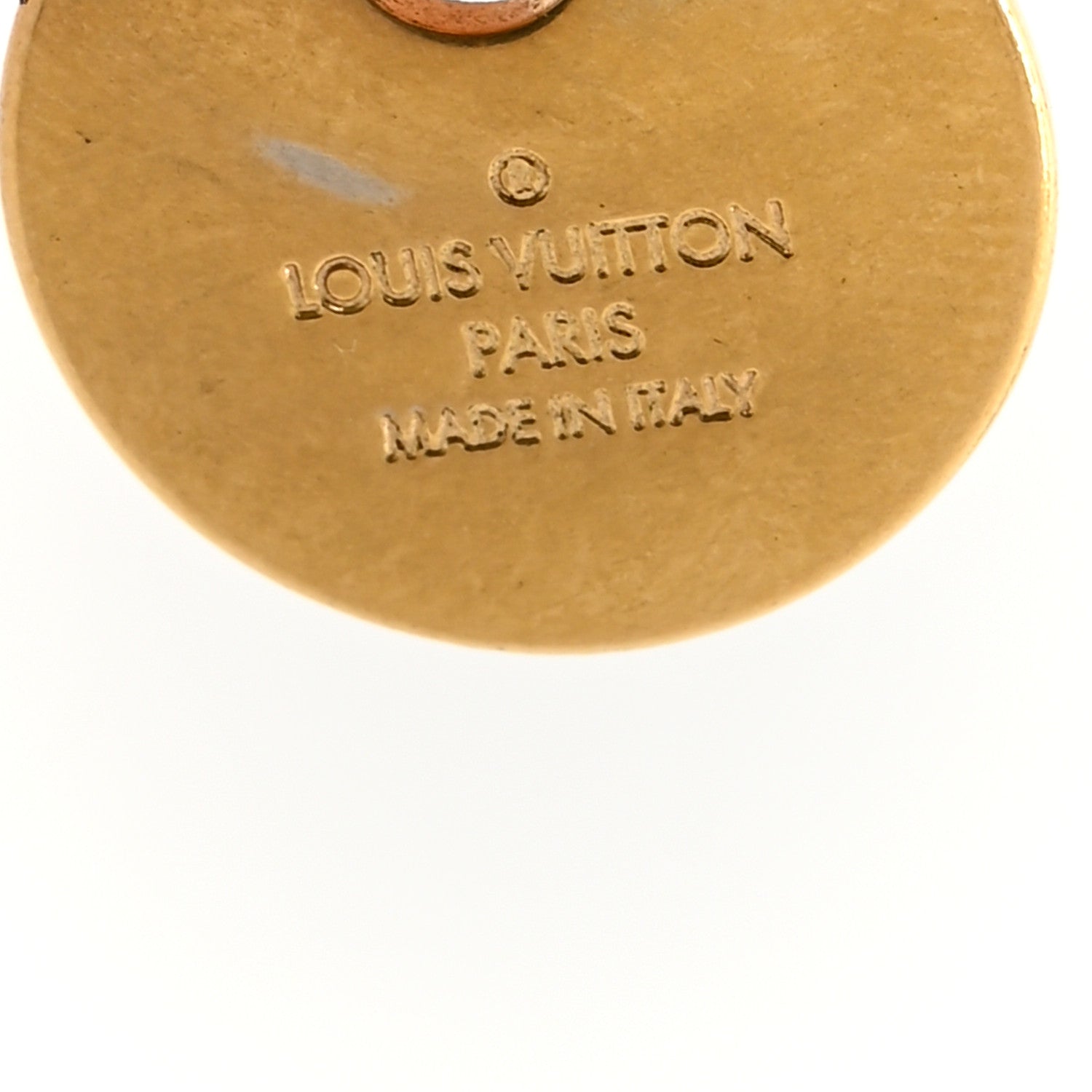 Louis Vuitton LV Circle Bag Charm Key Holder Gold 3 of 5
