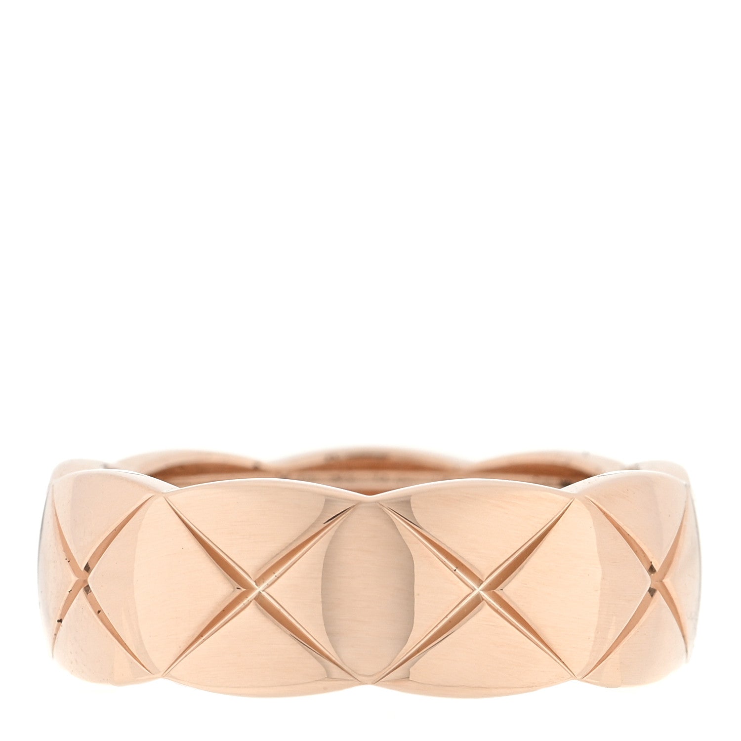 Chanel 18K Beige Gold Small Coco Crush Ring 52 6 1 of 4