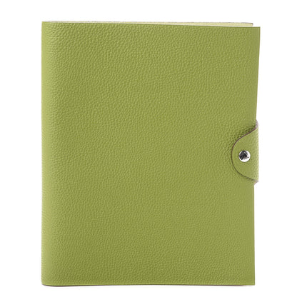 Hermes Togo Ulysse MM Notebook Cover Vert Anis 1 of 10