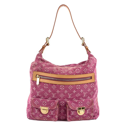 Louis Vuitton Denim Monogram Baggy GM Fuchsia 1 of 8