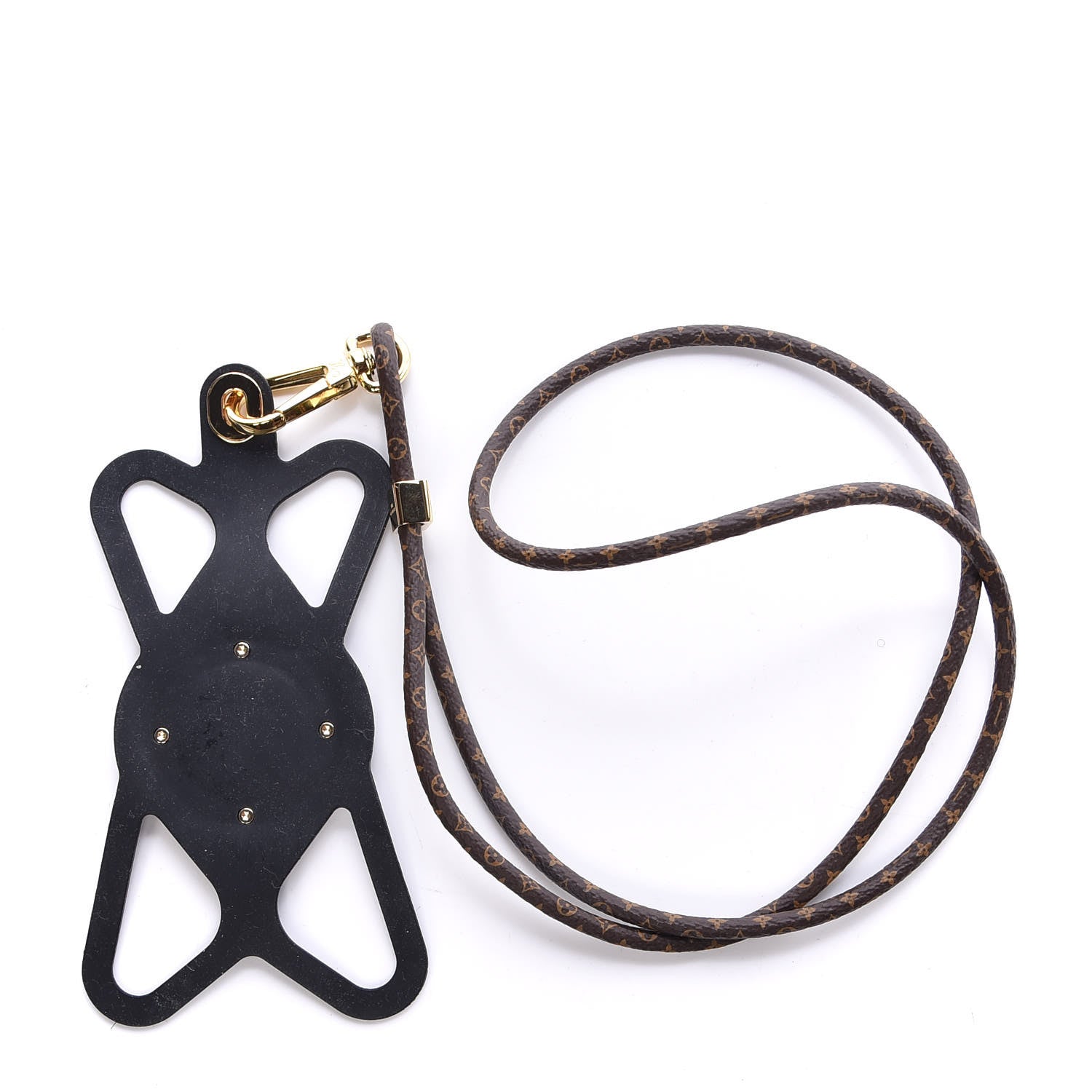 Louis Vuitton Monogram Silicone Louise Phone Holder Black 3 of 9