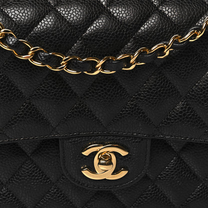 Chanel Caviar Quilted Medium Double Flap Black 8 of 12