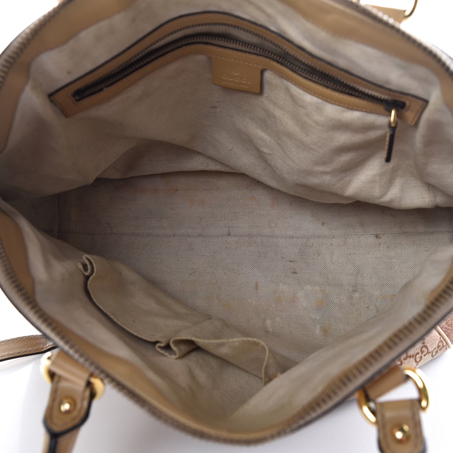 Gucci Monogram Lurex Medium Scarlett Studded Interlocking G Top Handle Bag Bronze 7 of 21