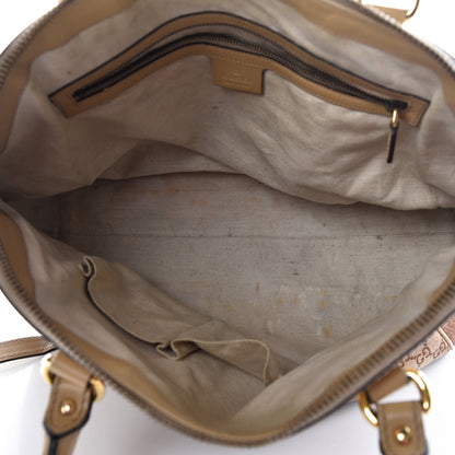 Gucci Monogram Lurex Medium Scarlett Studded Interlocking G Top Handle Bag Bronze 7 of 21