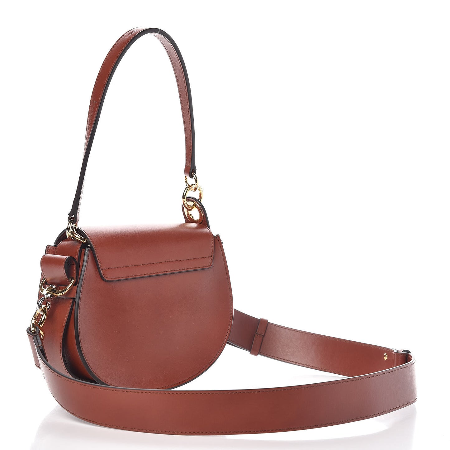 Calfskin Small Tess Bag Sepia Brown