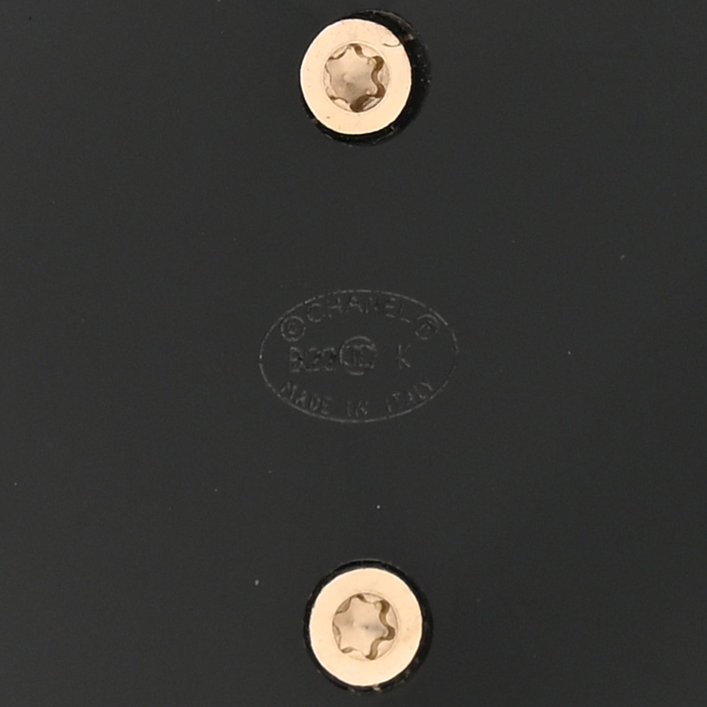 Tweed Lambskin CC Heart Locket Necklace Gold Black White