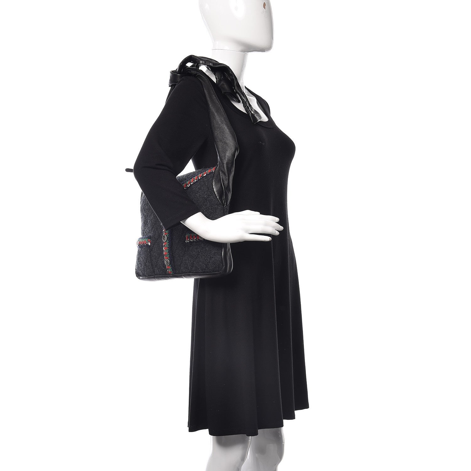 Chanel Lambskin Tweed Small Girl Bag Multicolor Black 2 of 9