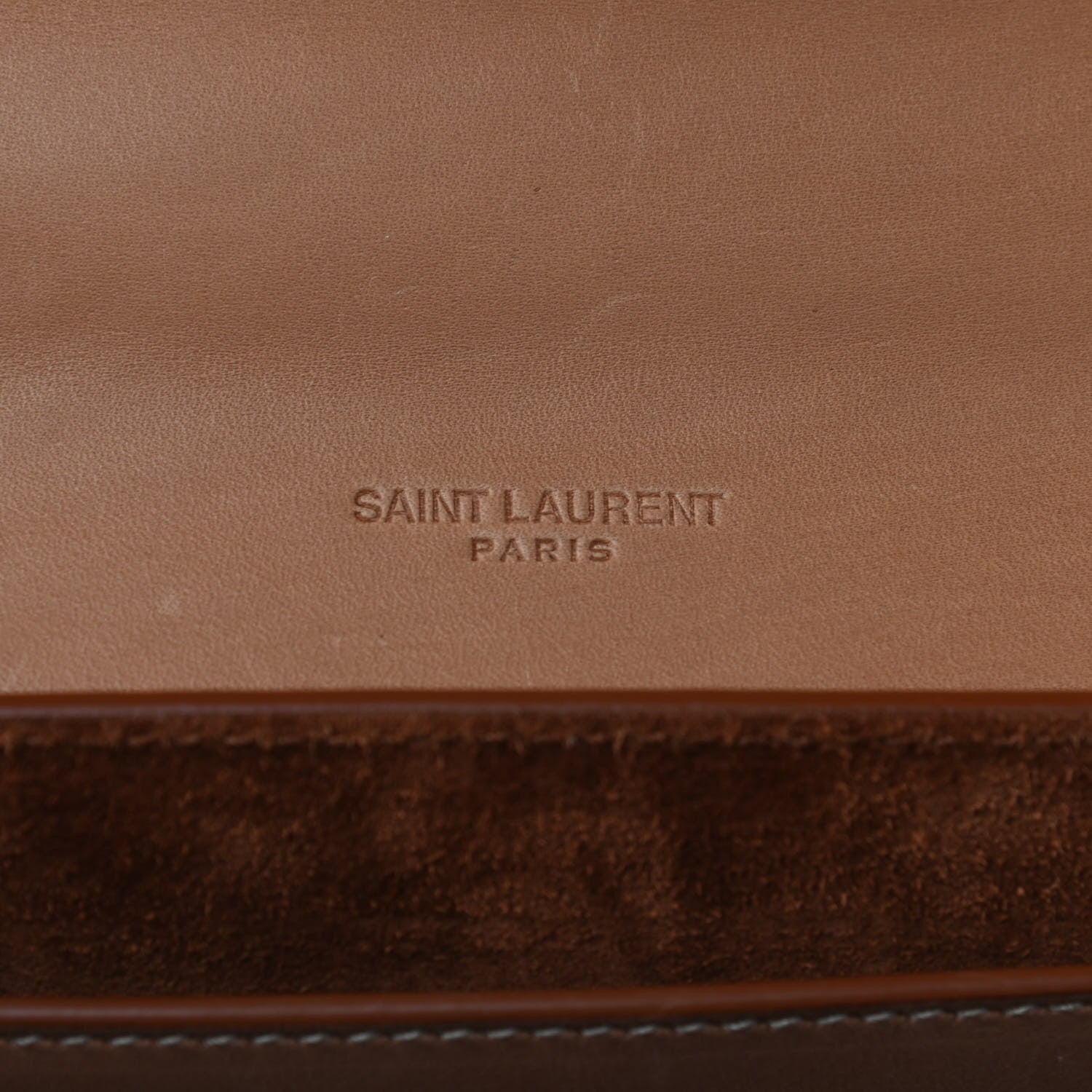 Saint Laurent Smooth Vintage Calfskin Monogram Medium Kaia Satchel Gold 7 of 12