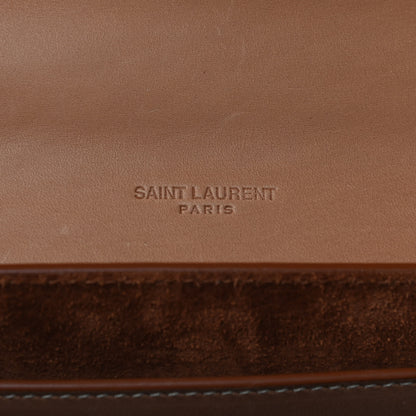 Saint Laurent Smooth Vintage Calfskin Monogram Medium Kaia Satchel Gold 7 of 12