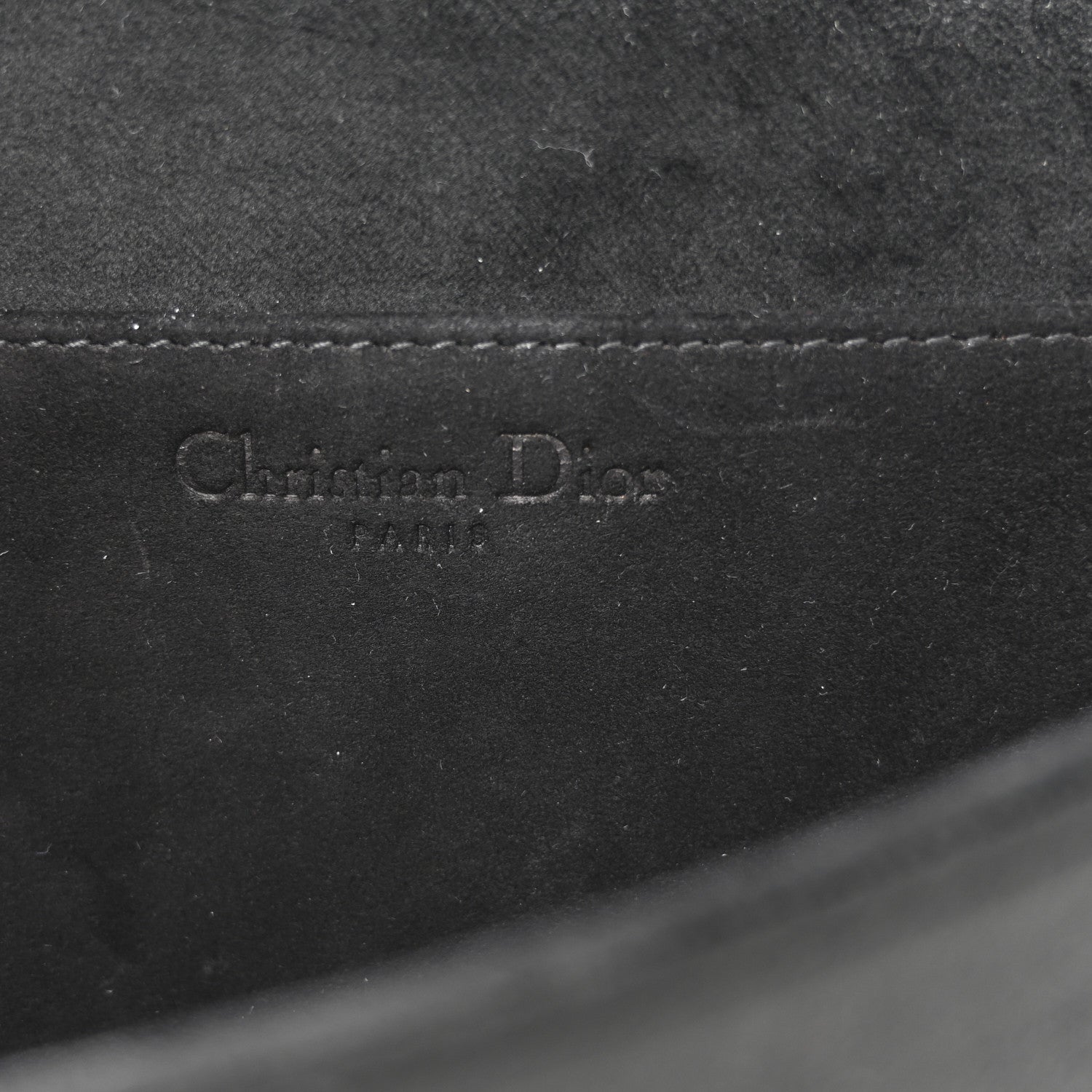 Christian Dior Velvet Cannage Lady Dior Convertible Clutch Black 7 of 12