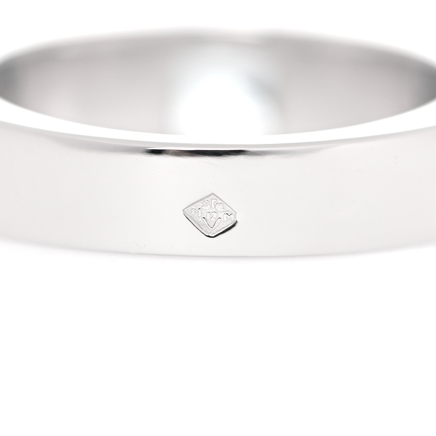 Cartier 18K White Gold Aquamarine Tank Ring 49 4.75 9 of 10