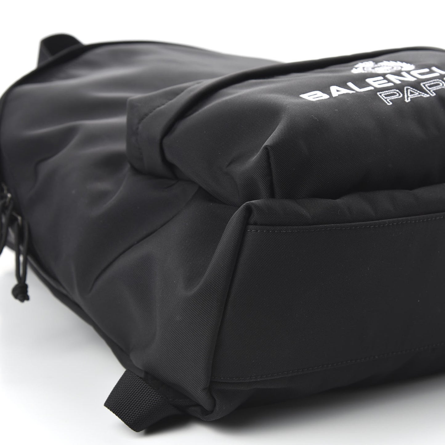 Nylon Crest Logo Explorer Backpack Black