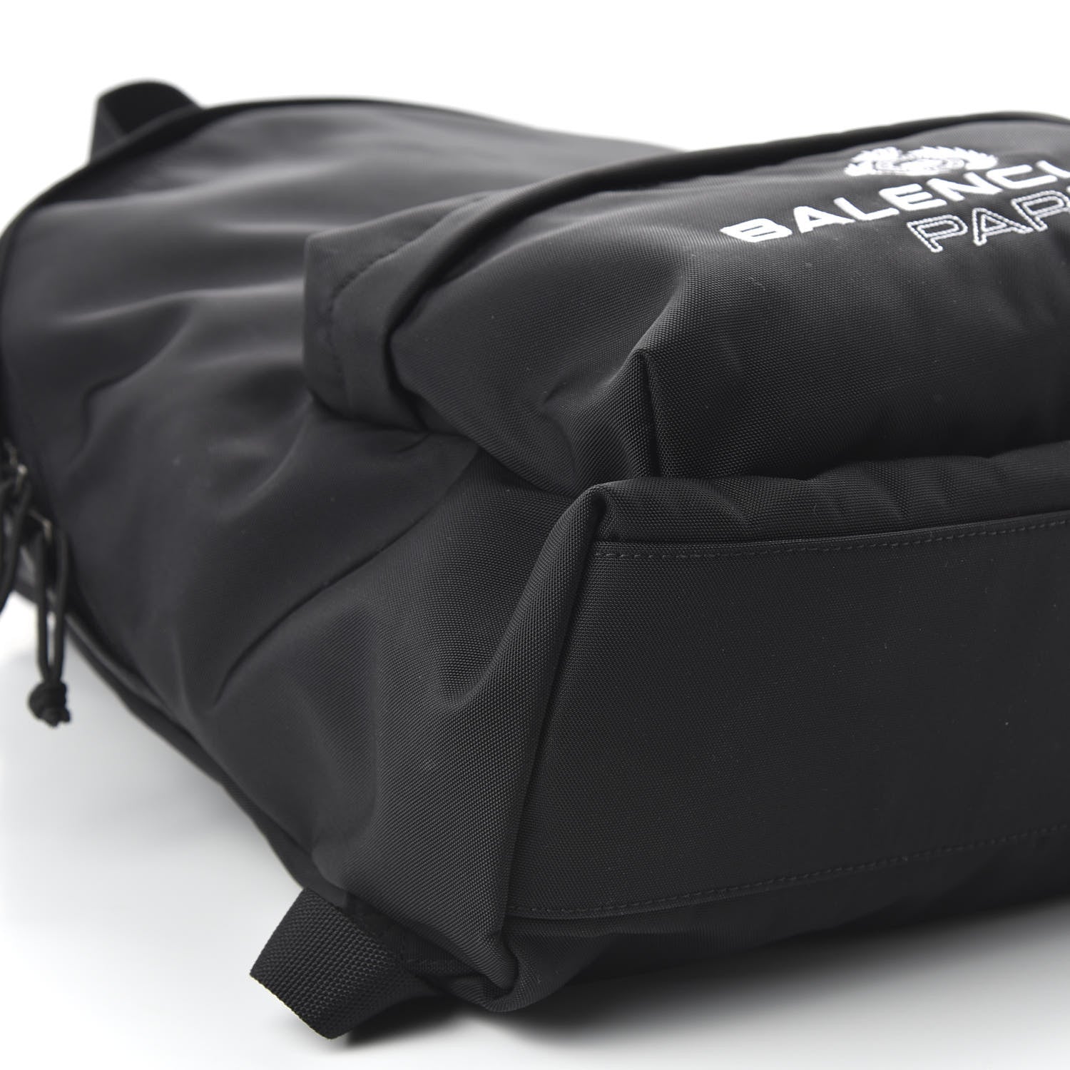 Balenciaga Nylon Crest Logo Explorer Backpack Black 5 of 8