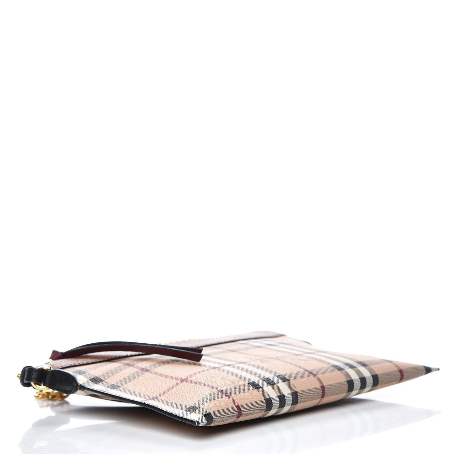 Haymarket Check Peyton Crossbody Clutch Bag Toffee