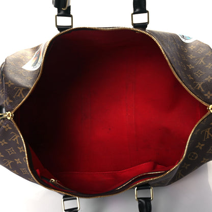 Louis Vuitton Monogram World Tour Keepall Bandouliere 55 4 of 18