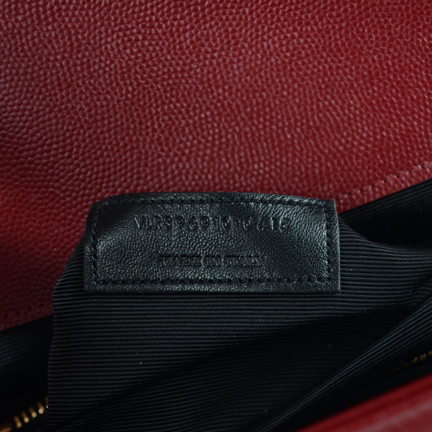 Grain De Poudre Matelasse Chevron Large Monogram Satchel Oxblood