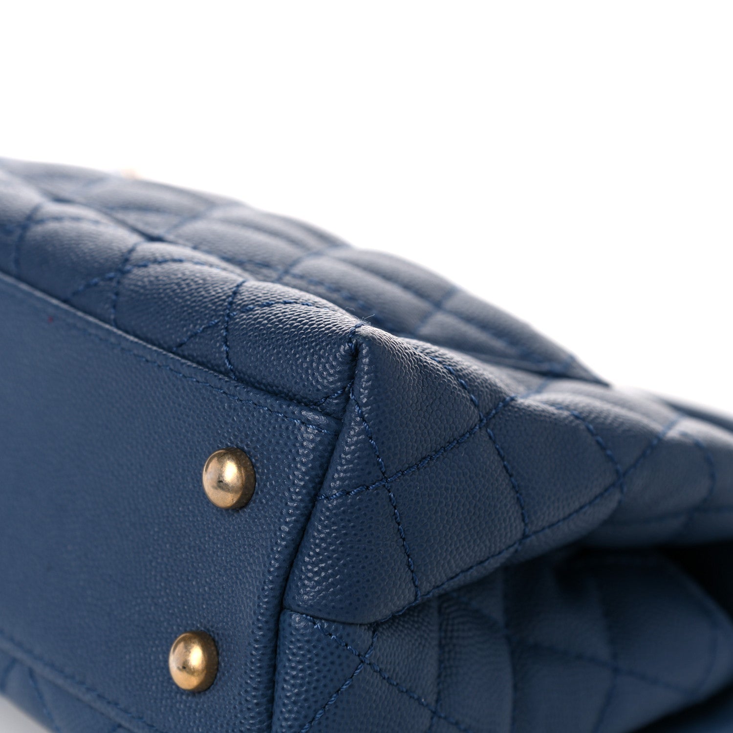 Chanel Caviar Quilted Mini Coco Handle Flap Blue 11 of 12