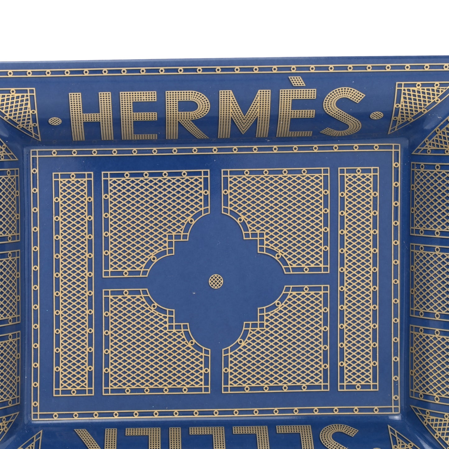 Porcelain Sellier Change Tray Bleu Roi