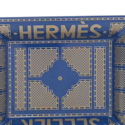 Hermes Porcelain Sellier Change Tray Bleu Roi 5 of 8
