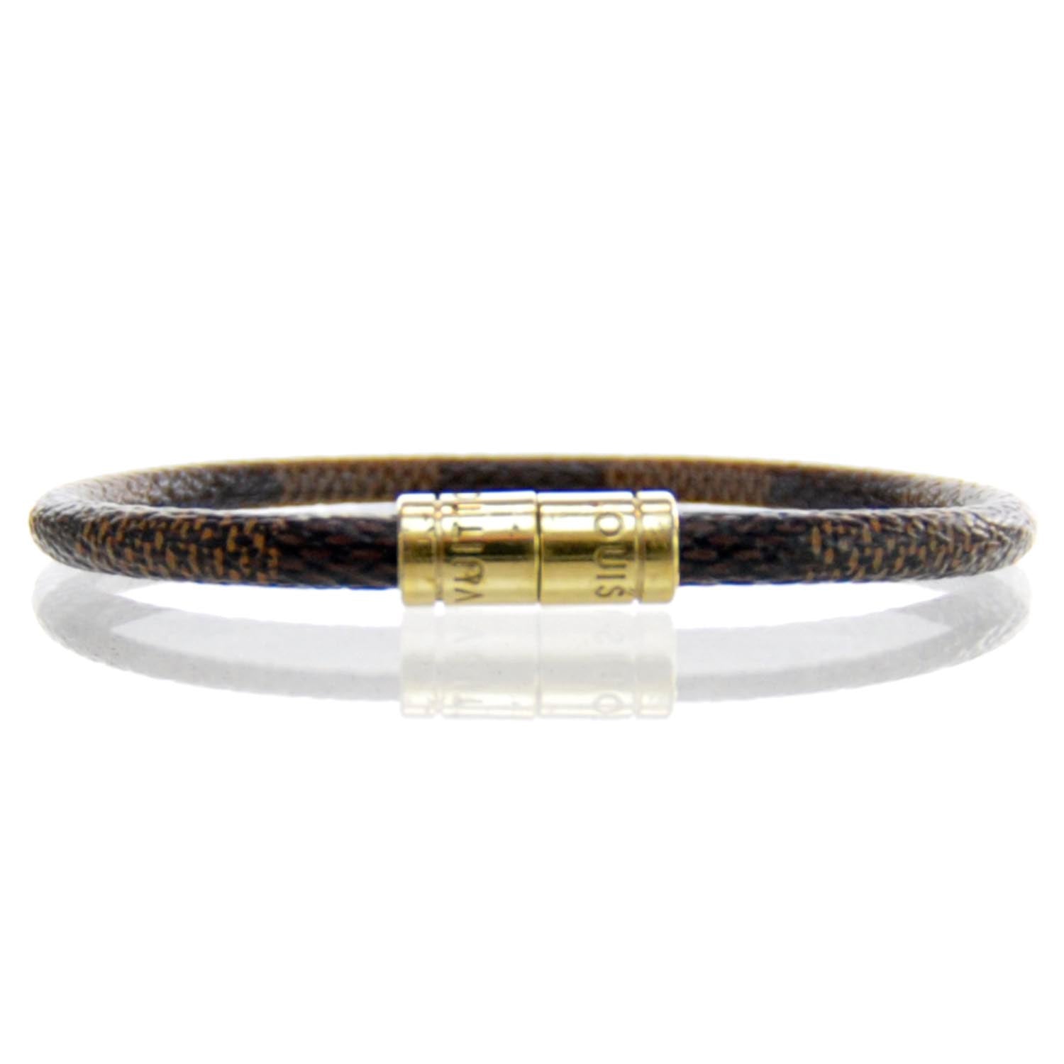 Louis Vuitton Damier Ebene Keep It Bracelet 1 of 5
