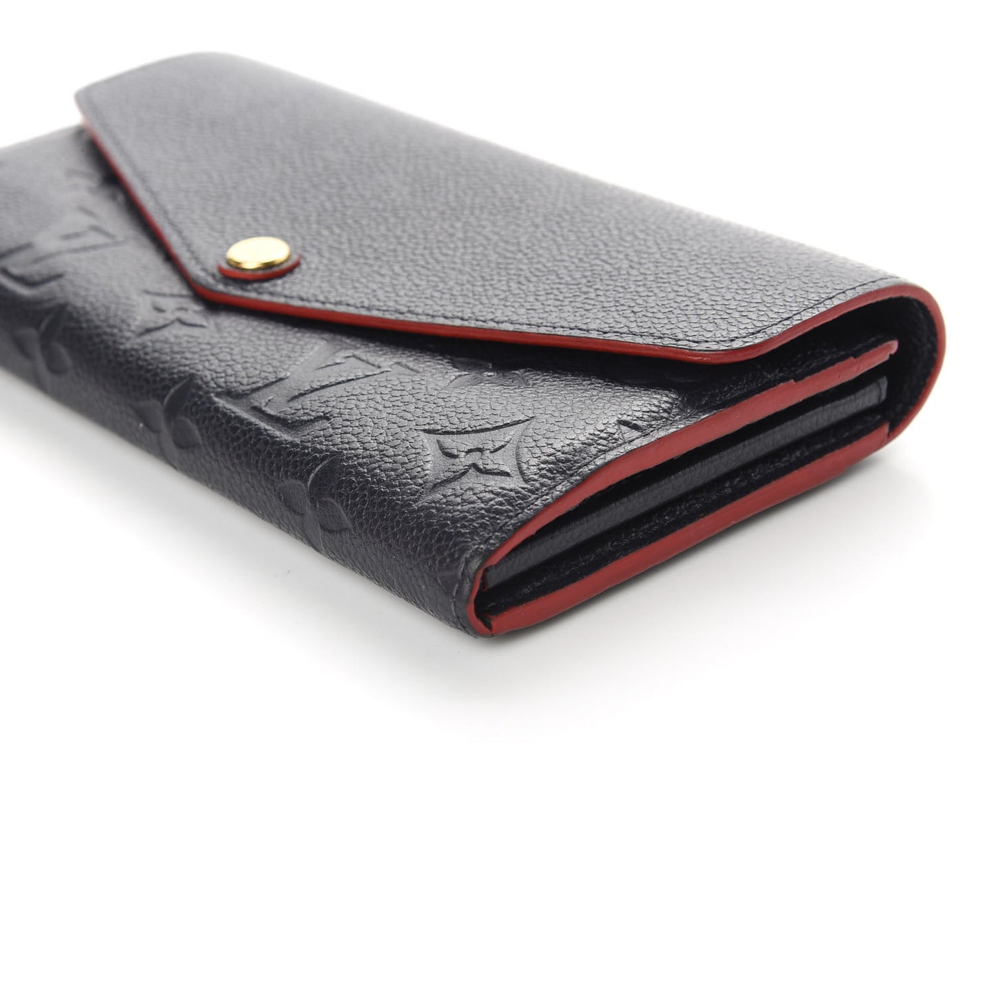 Empreinte Sarah Wallet NM Marine Rouge