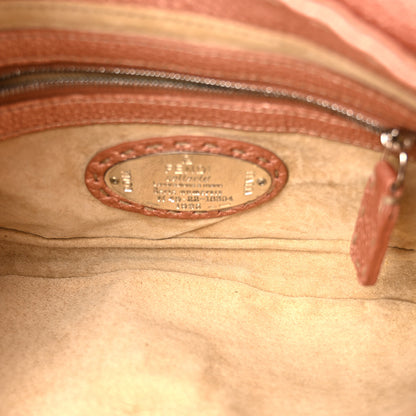 Fendi Metallic Calfskin Romano Selleria Flap Bag Bronzo 5 of 12