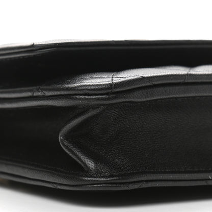 Chanel Lambskin Quilted Pearl Wallet On Chain WOC Black 9 of 13