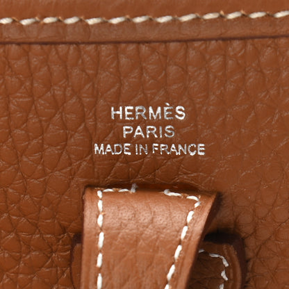 Hermes Taurillon Clemence Evelyne TPM Gold 6 of 9