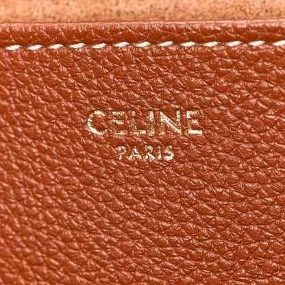 Celine Grained Calfskin Triomphe Medium Cabas Anais Tan 6 of 9