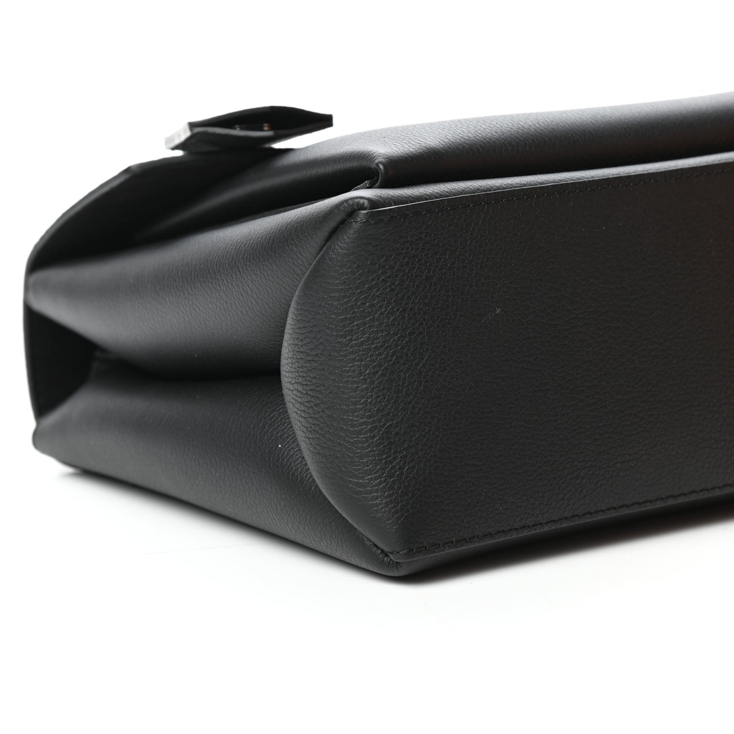 Soft Calfskin My Lockme Top Handle Black