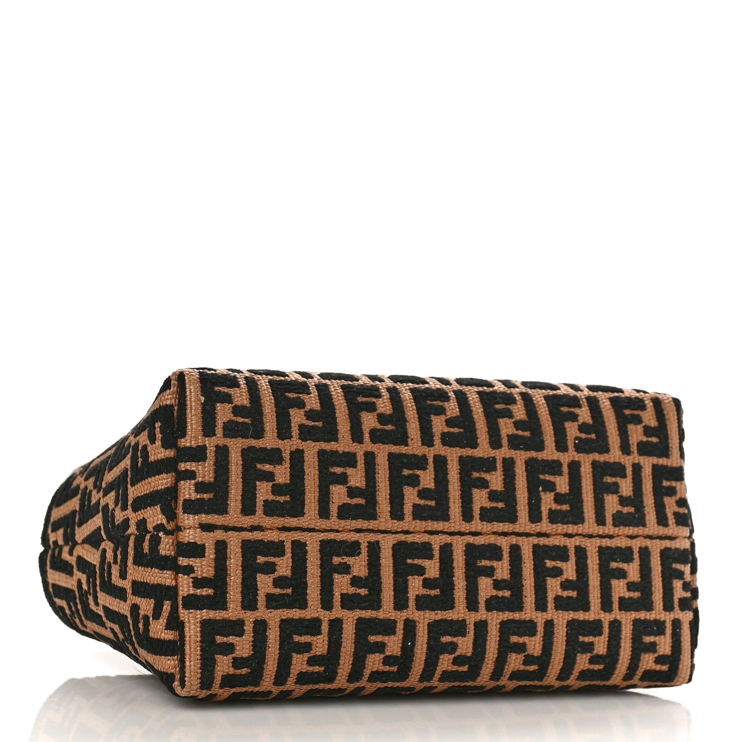 Raffia Chenille Vitello King Plexiglass Micro FF Mini By The Way Top Handle Boston Bag Naturale Black