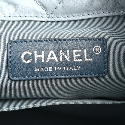 Chanel Aged Calfskin Quilted Small Gabrielle Backpack Light Blue 5 of 10
