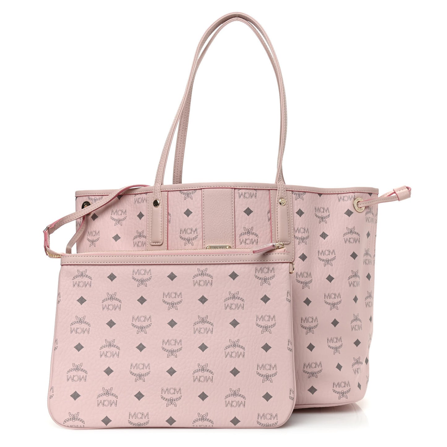 Visetos Medium Liz Reversible Shopper Tote Powder Pink