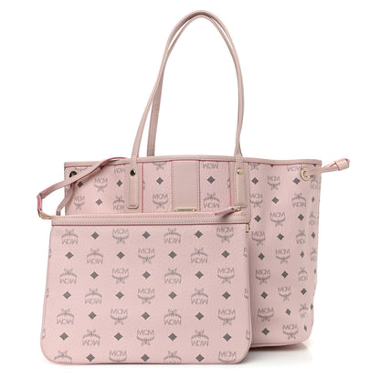 MCM Visetos Medium Liz Reversible Shopper Tote Powder Pink 1 of 13