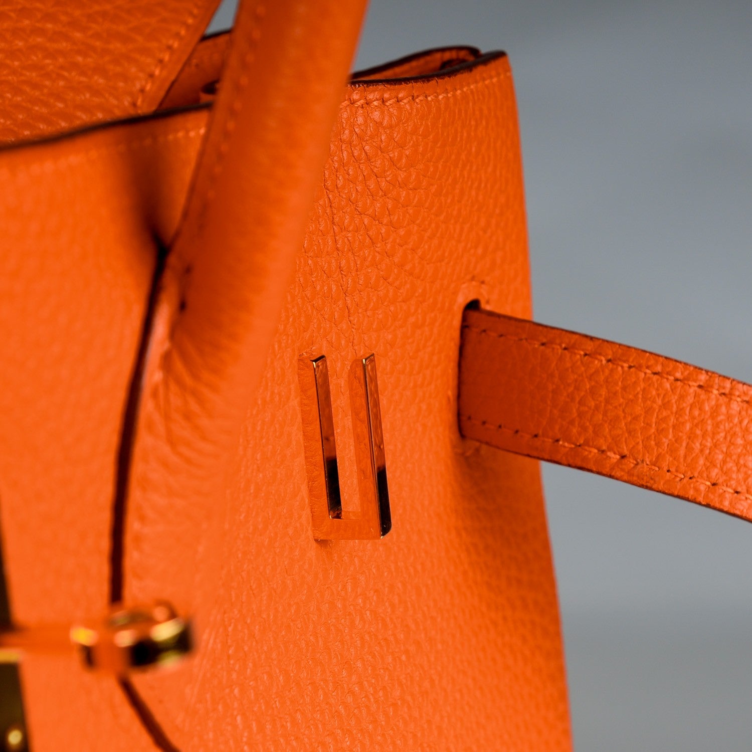 Hermes Taurillon Clemence Birkin 35 Orange 16 of 23