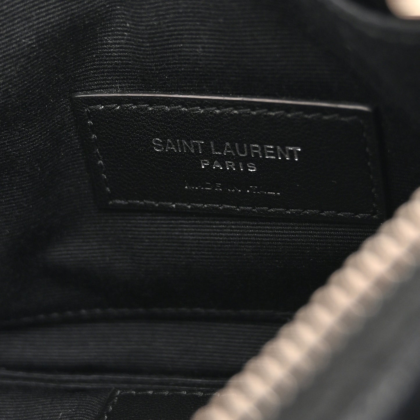 Grain De Poudre Chevron Monogram Bill Pouch Black