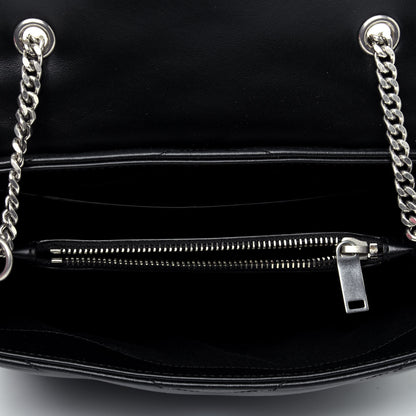 Saint Laurent Calfskin Y Quilted Monogram Small Loulou Chain Satchel Black 6 of 15