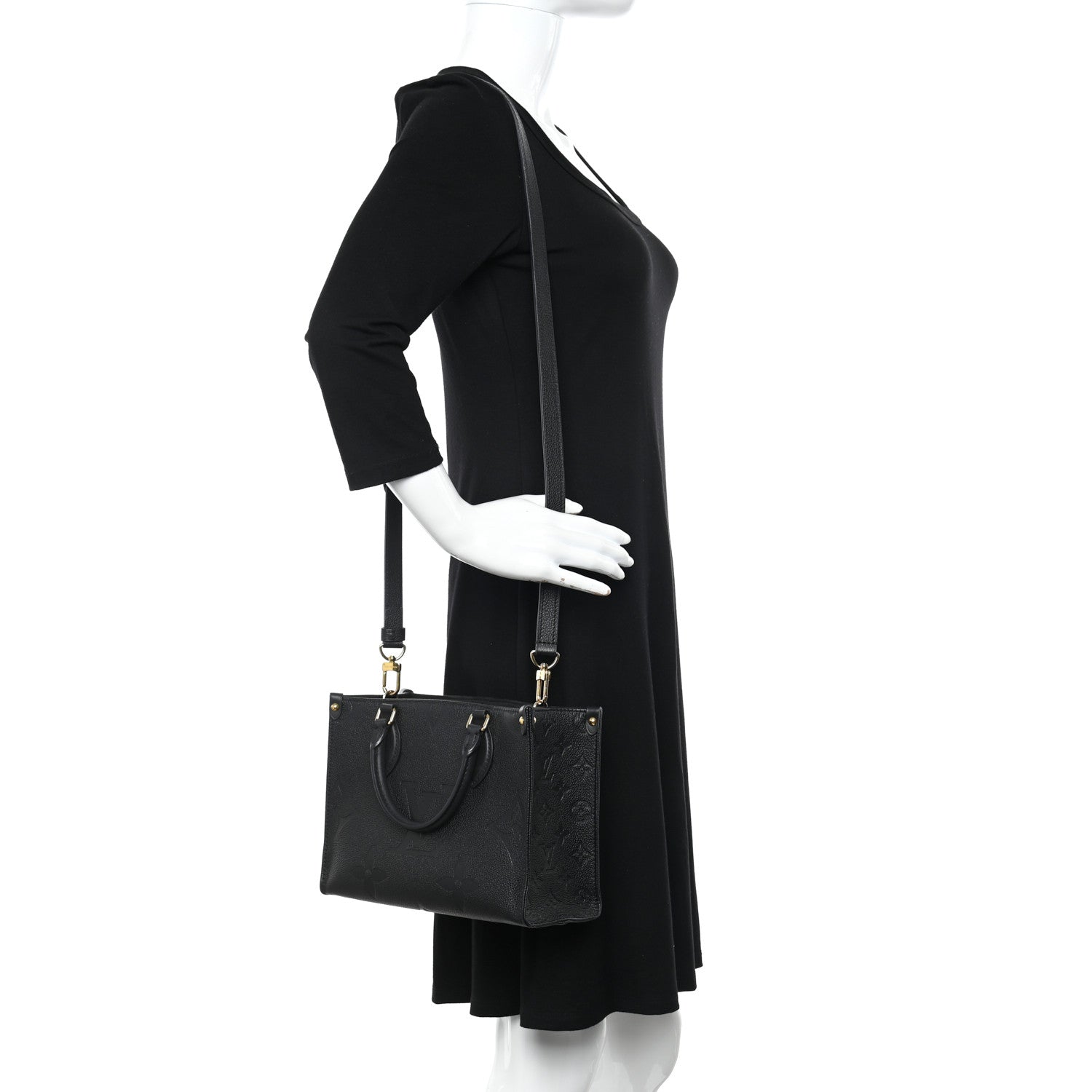 Louis Vuitton Empreinte Monogram Giant Onthego PM Black 2 of 9