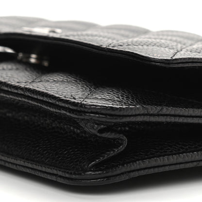 Chanel Caviar Quilted Wallet On Chain WOC Black 7 of 8