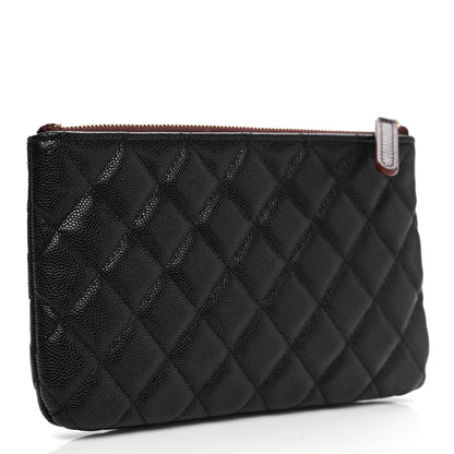 Chanel Caviar Quilted Cosmetic Case Black 3 of 7