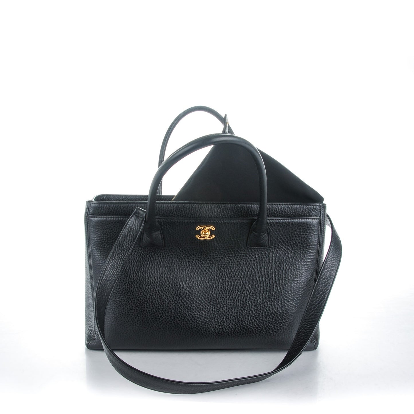 Deerskin Cerf Executive Shopper Tote Black
