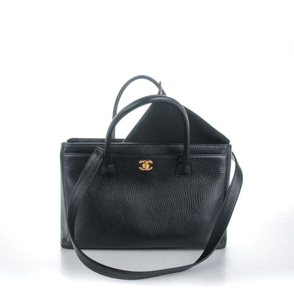 Chanel Deerskin Cerf Executive Shopper Tote Black 5 of 10