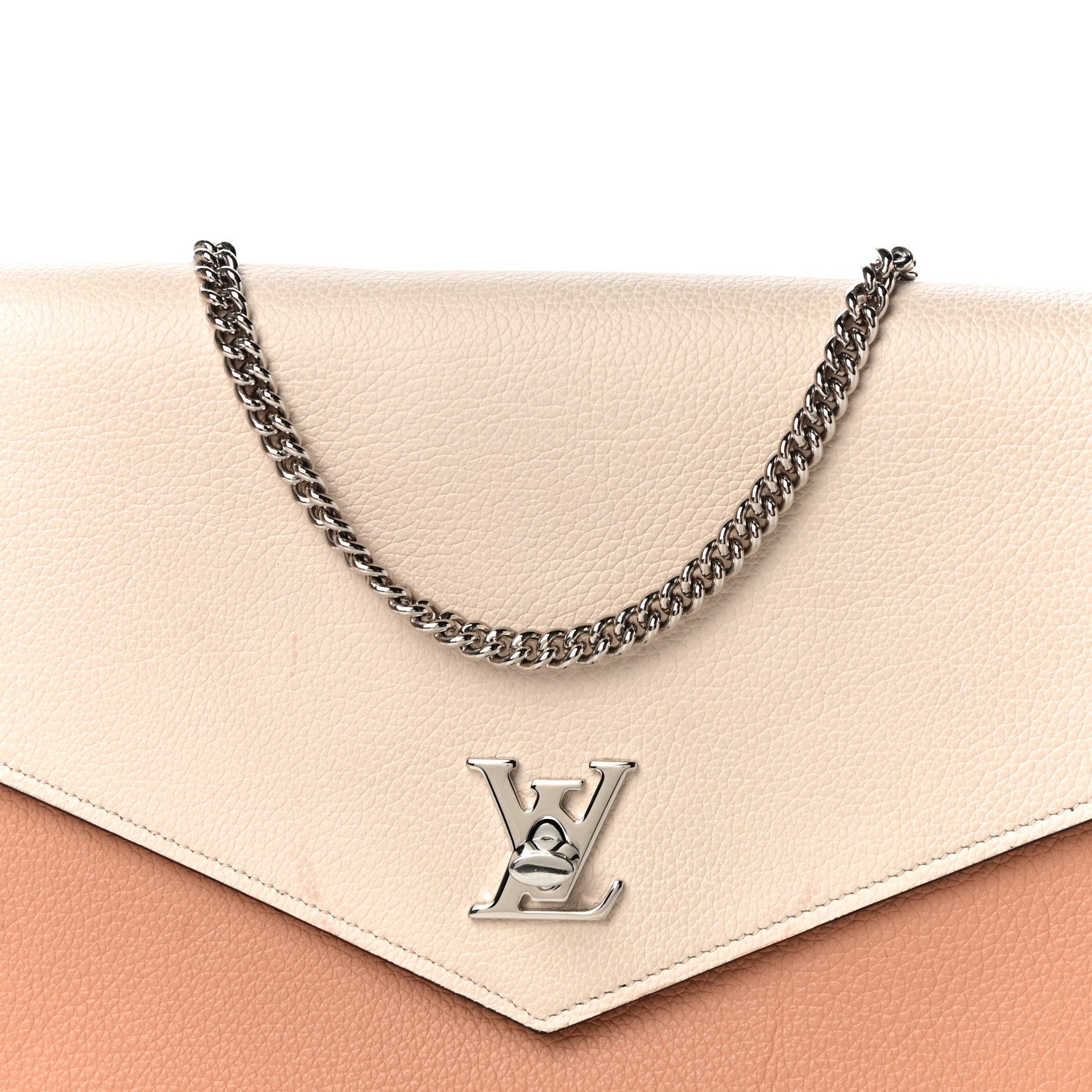 Louis Vuitton Soft Calfskin My Lockme Pochette Rose Silk Quartz 7 of 16