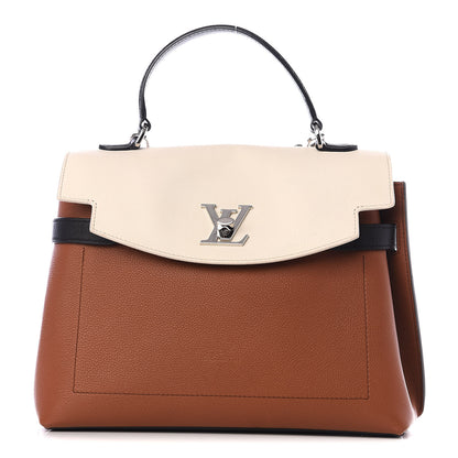 Louis Vuitton Soft Calfskin Lockme Ever Caramel Creme Black 1 of 9