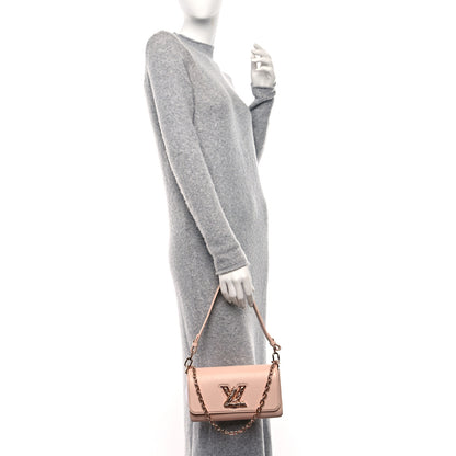 Louis Vuitton Shiny Calfskin LV Crush Twist West Jasmine Pink 2 of 8