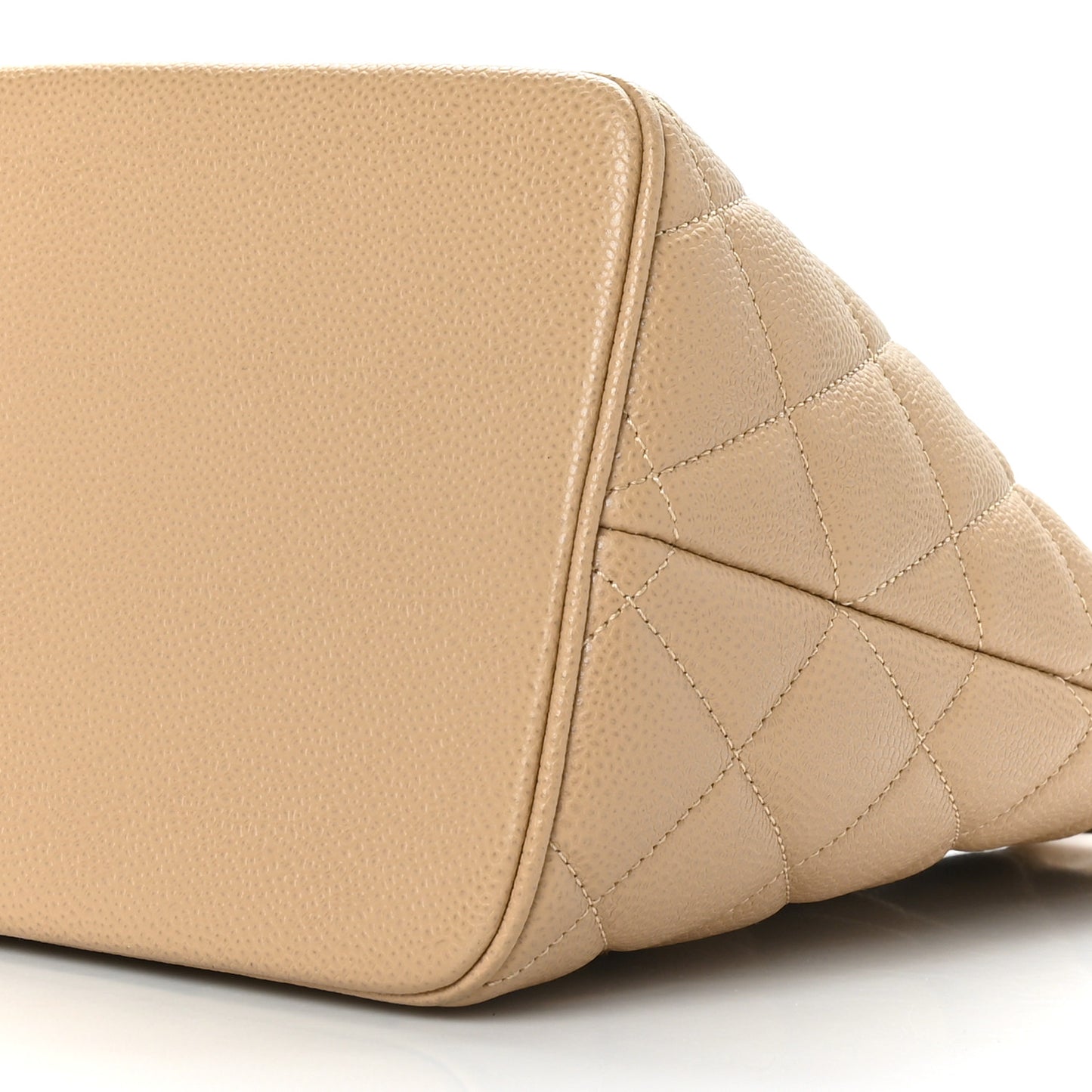 Caviar Quilted Medallion Tote Beige